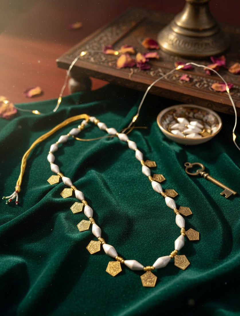 Classy Brass Dholki Mala