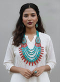 Designer Tibetan Beads Necklace Combo Set