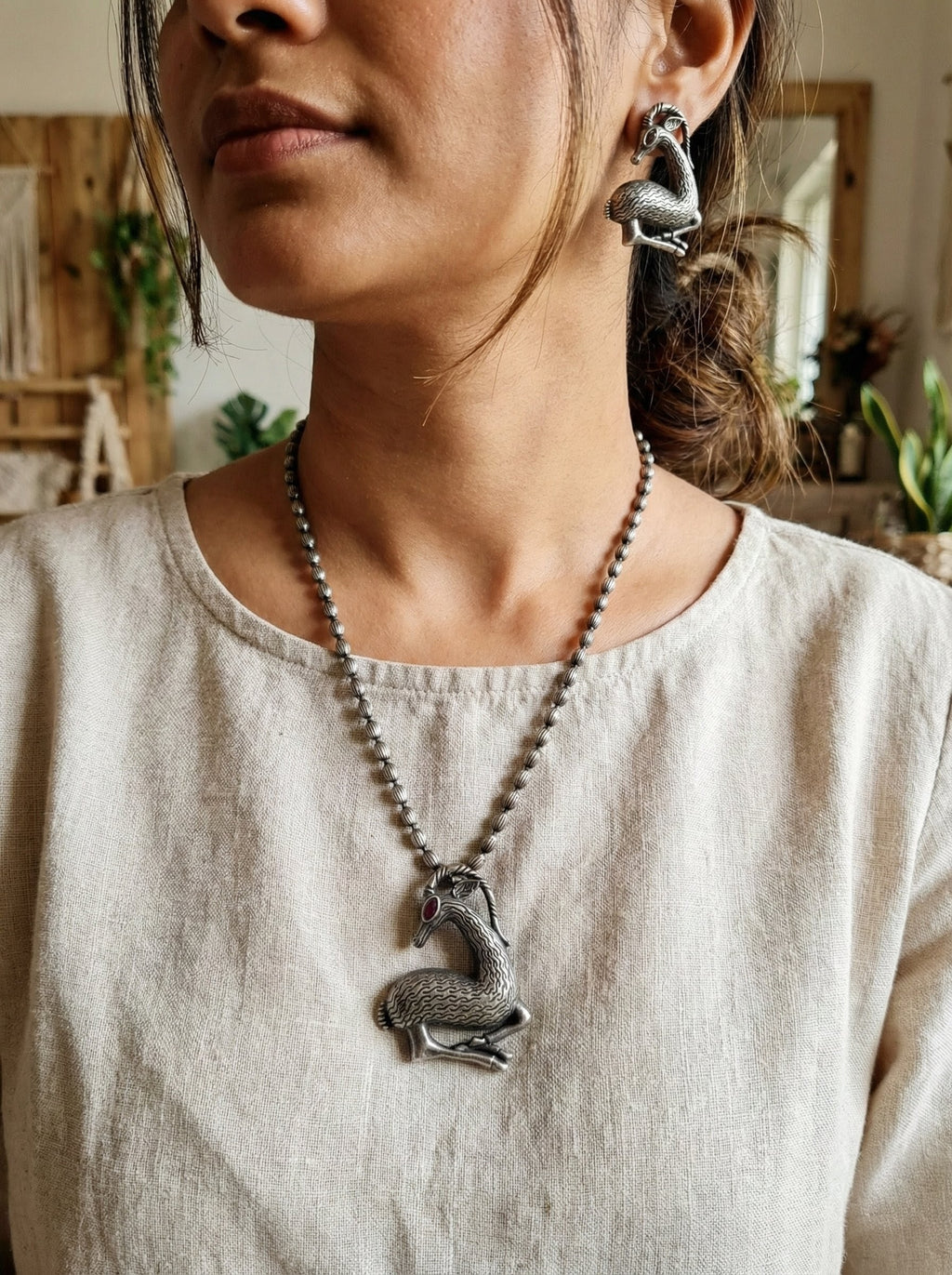Statement Silver Replica Pendant Sets