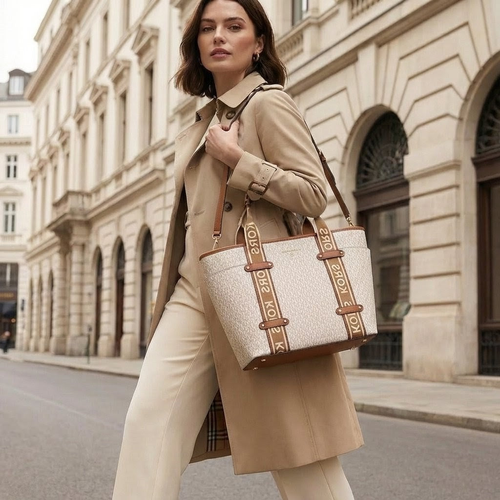 Brand Inspired Elegant Maeve Large Tote Bag