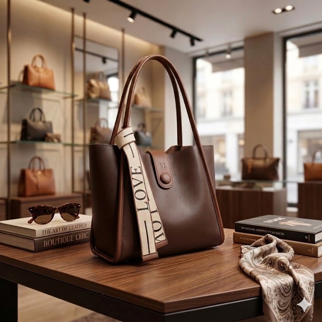 Classy Solid Color Ladies Hand Bag