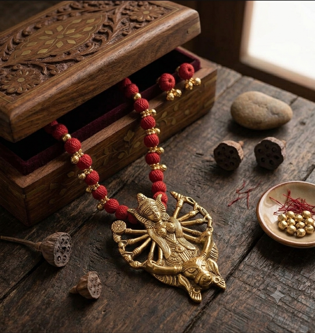 Devi Ghungroo Necklace Set for Women