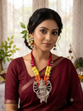 Devi Thread Beads Festive Necklace Set for Women