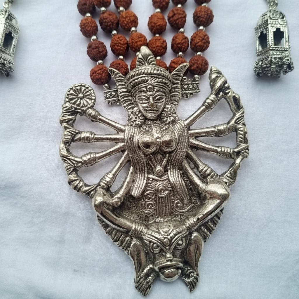 Devi Artificial Rudraksh Beads Necklace Set for Women