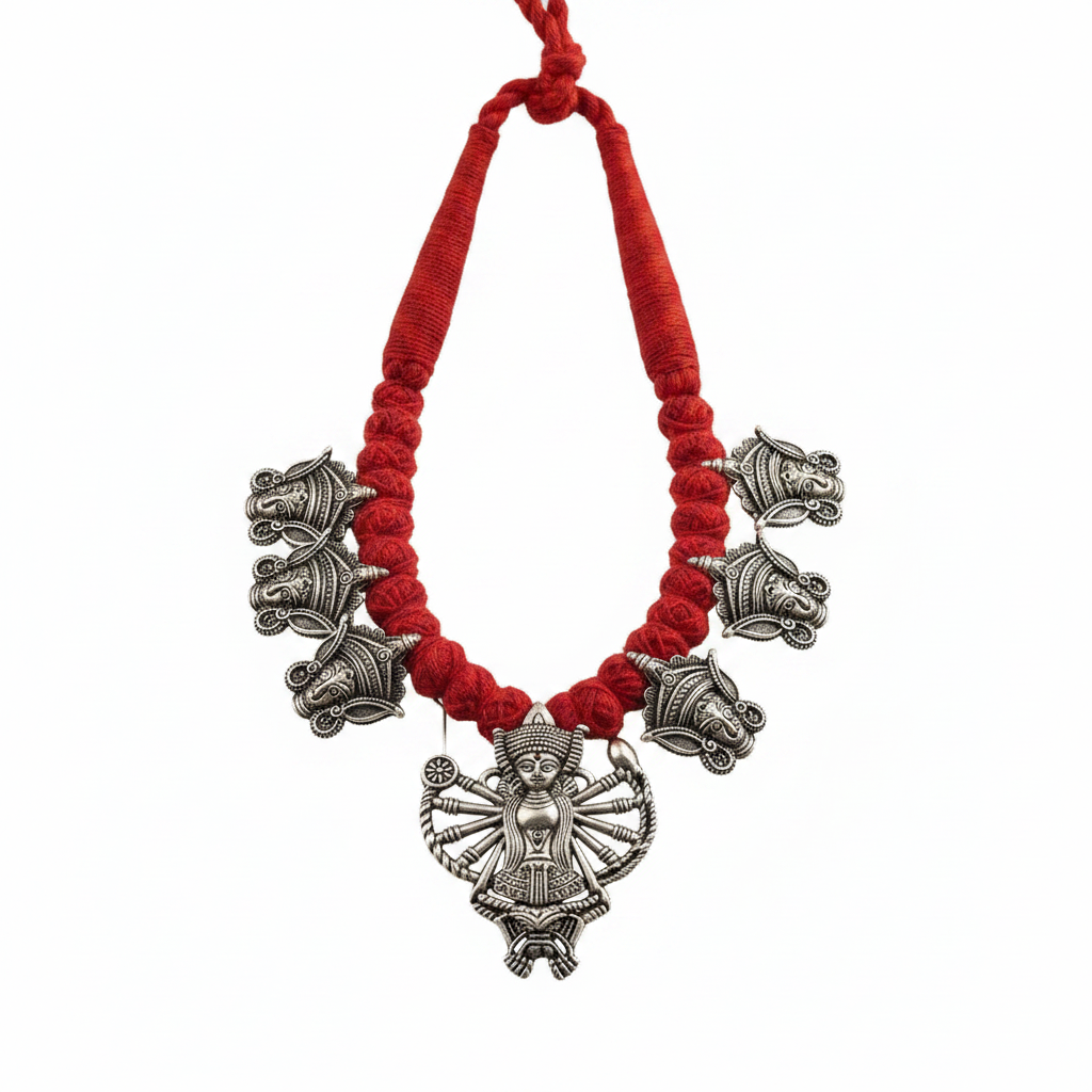 Devi Thread Beads Designer Necklace Set for Women