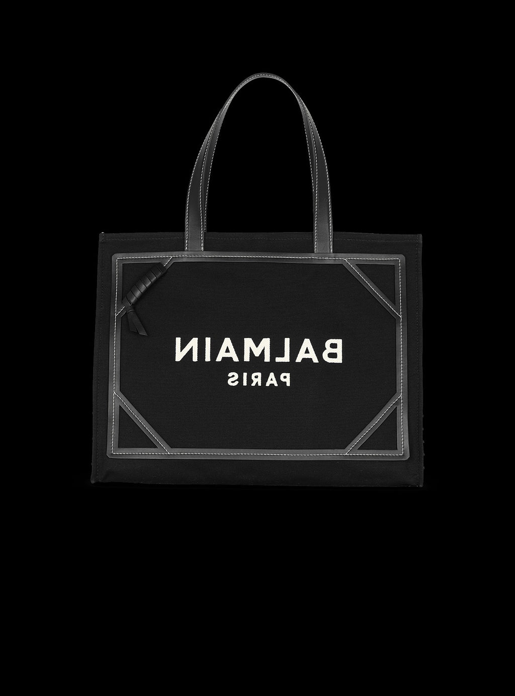 Brand Inspired Canvas Tote Bag with Detachable Pouch