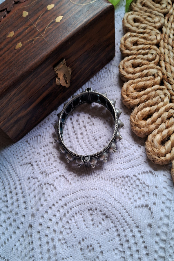 Silver Replica Brass Openable Bangle