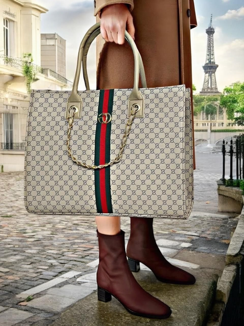 Brand Inspired Stylish Big Size Tote Bag