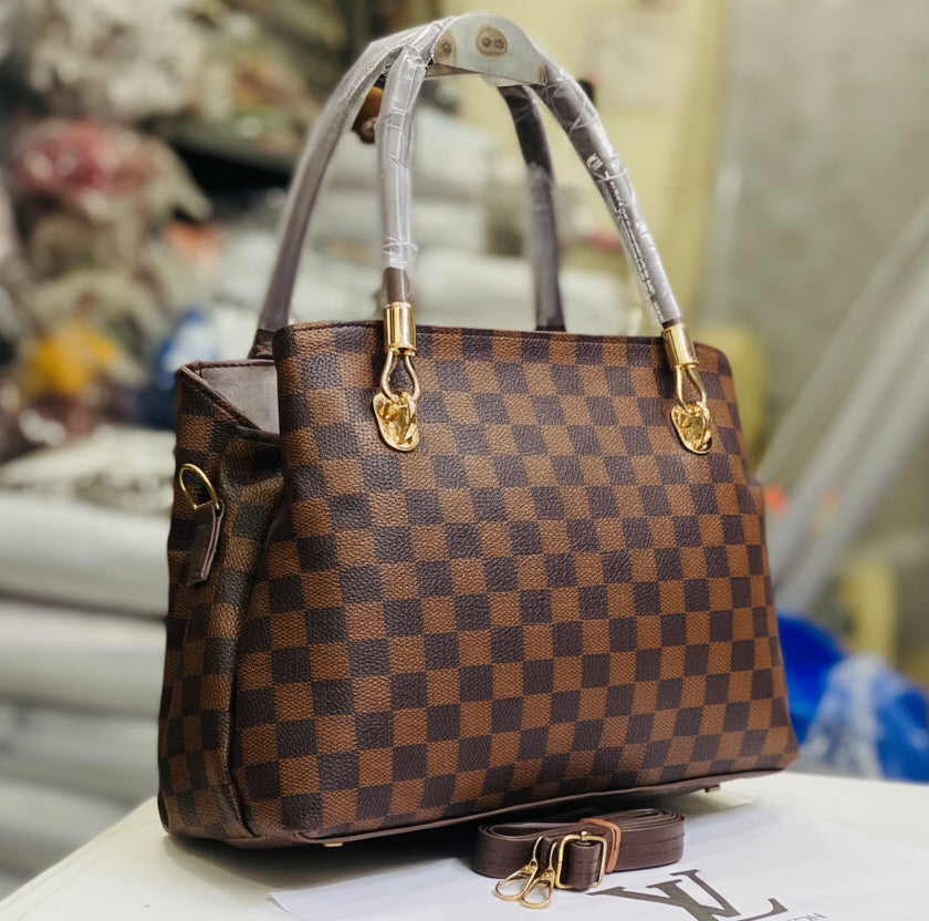 Brand Inspired Checkered Ladies Hand Bag