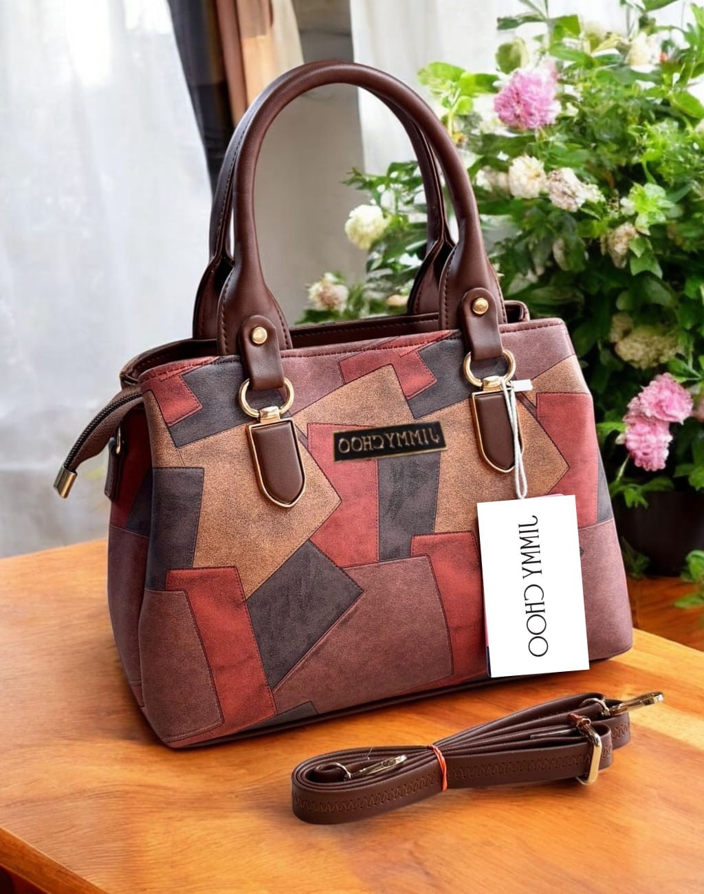 Abstract Printed Ladies Hand Bag