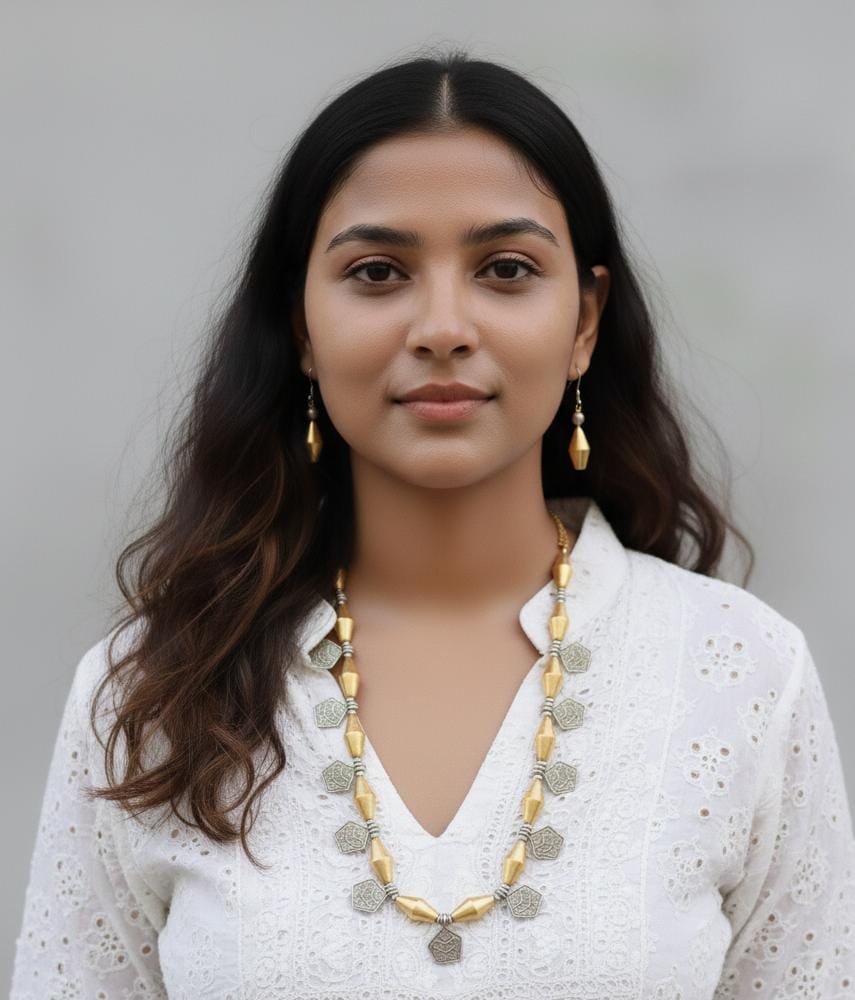 Classy Brass Dholki Mala