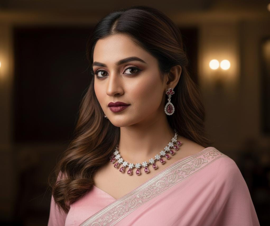 Exquisite American Diamond Jewellery Set