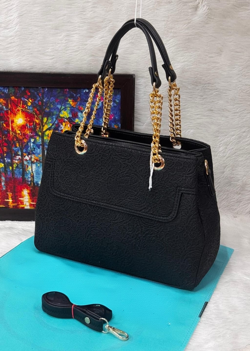 Designer Solid Colour Ladies Hand Bag