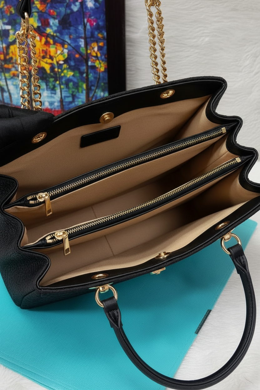 Designer Solid Colour Ladies Hand Bag