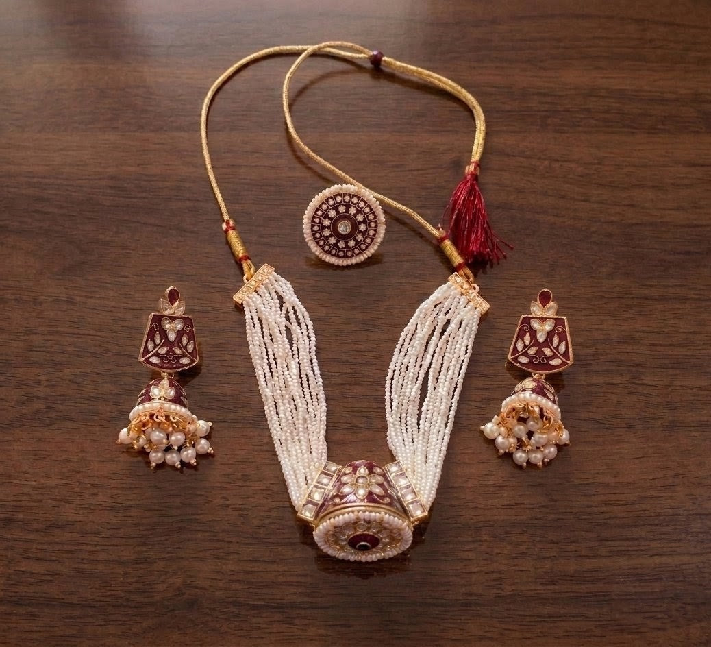 Designer Meenakari Choker Set for women