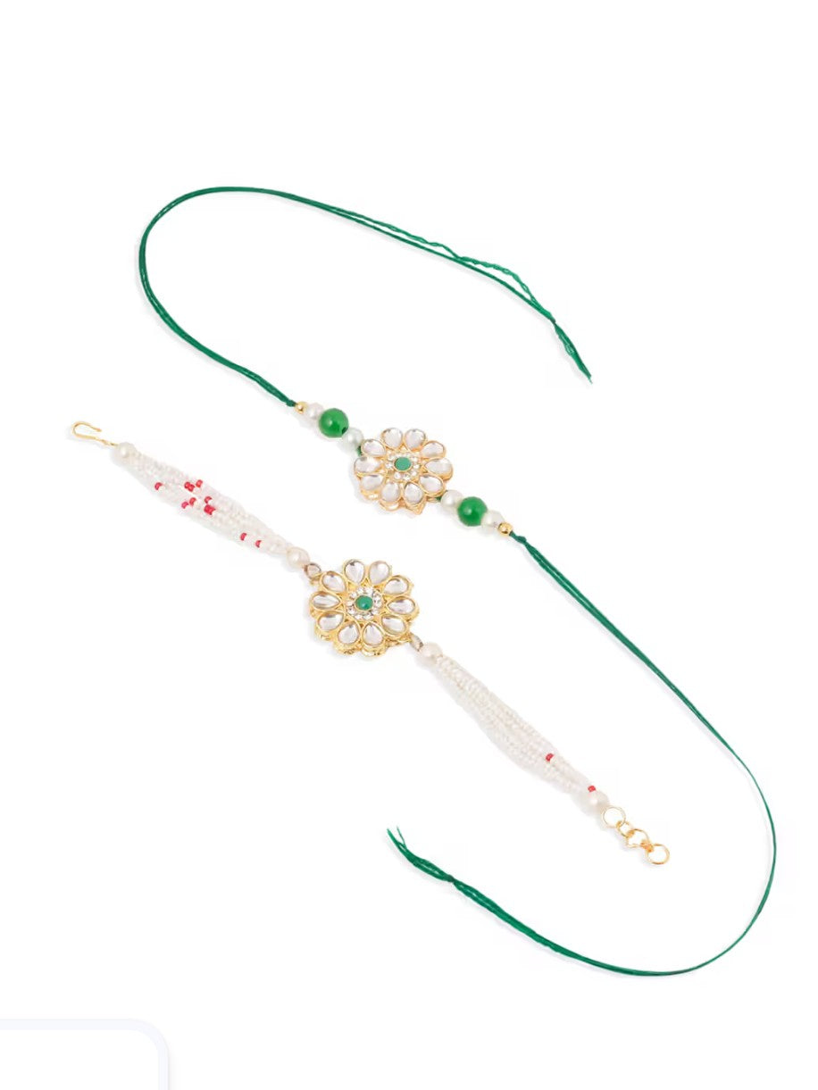 Kundan Bhaiya Bhabhi Rakhi Combo