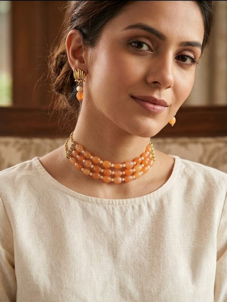 Elegant Beads Choker Set