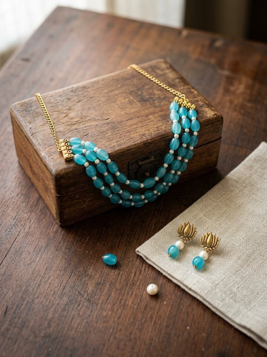Elegant Beads Choker Set