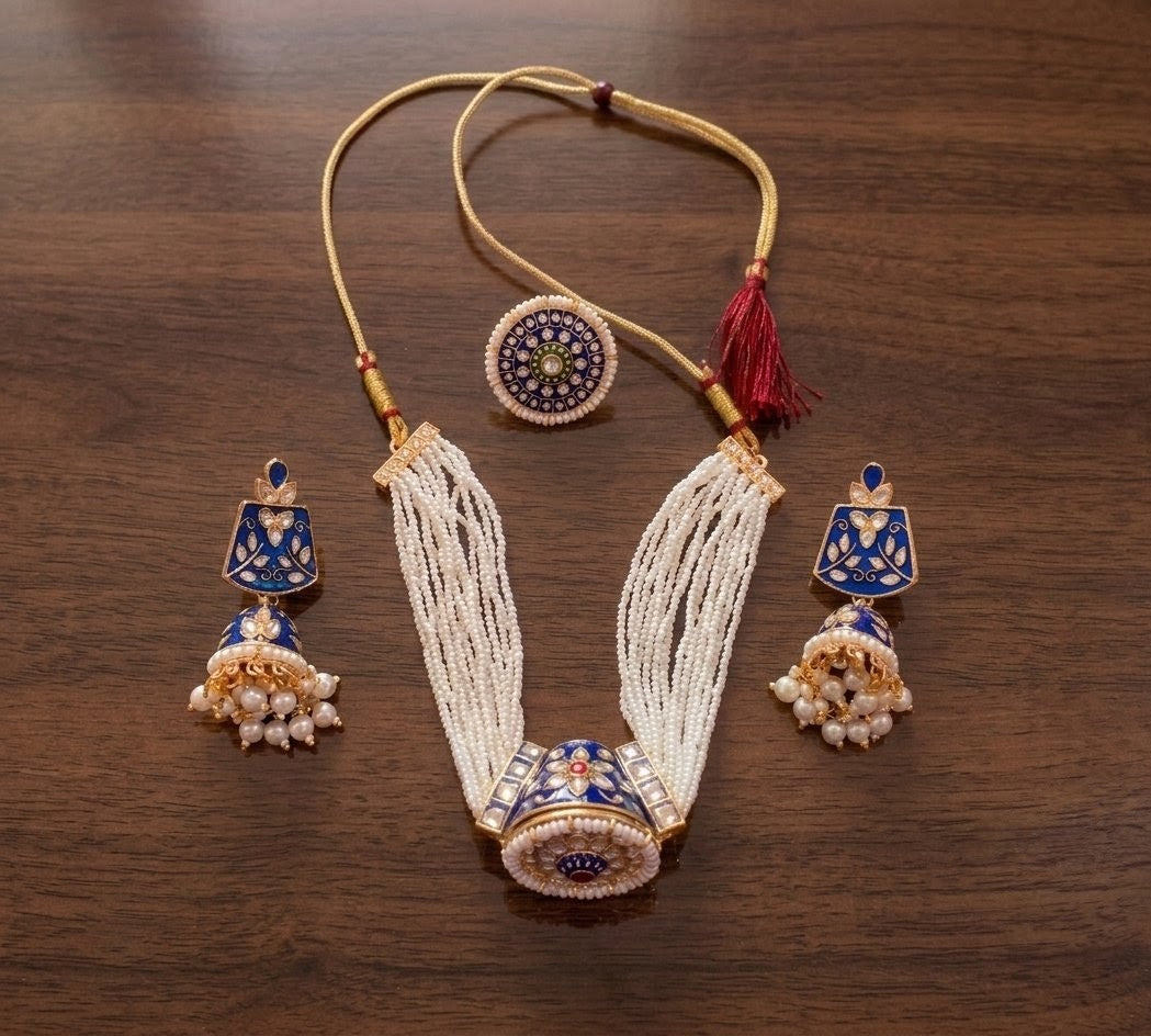 Designer Meenakari Choker Set for women