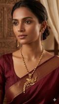 Designer Antique Gold Plated Pendant Set