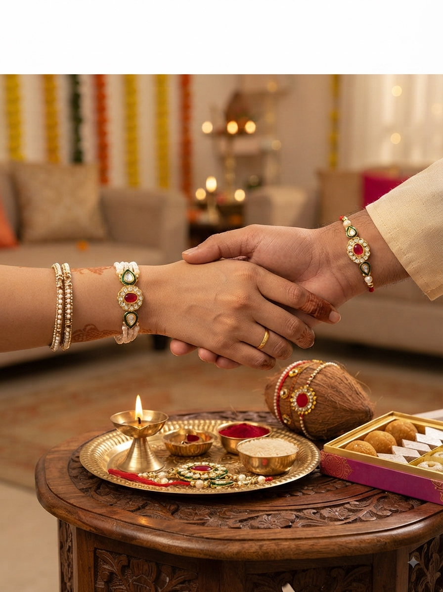 Premium Quality Bhaiya Bhabhi Rakhi Combo