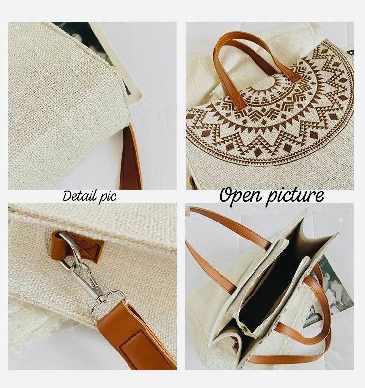 Designer Jute Tote Bag