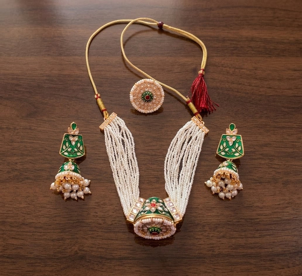 Designer Meenakari Choker Set for women
