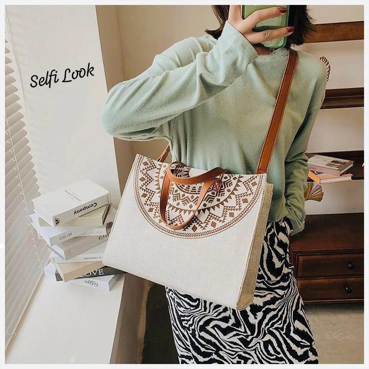 Designer Jute Tote Bag