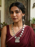 Oxidised Silver Designer Necklace Set