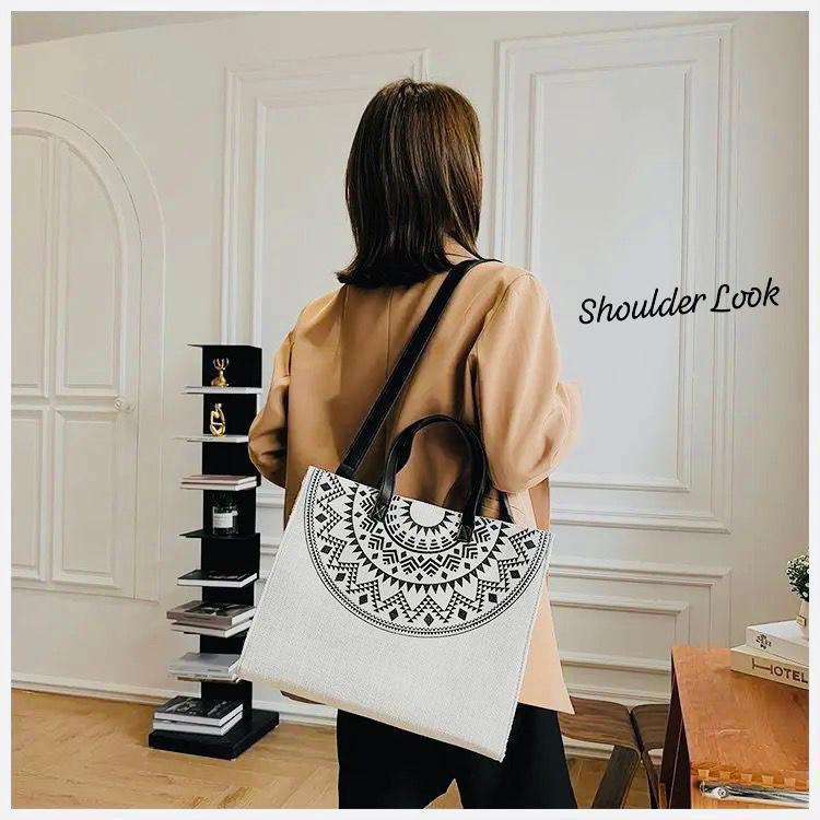 Designer Jute Tote Bag