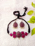 Designer Stone Studded Choker Set