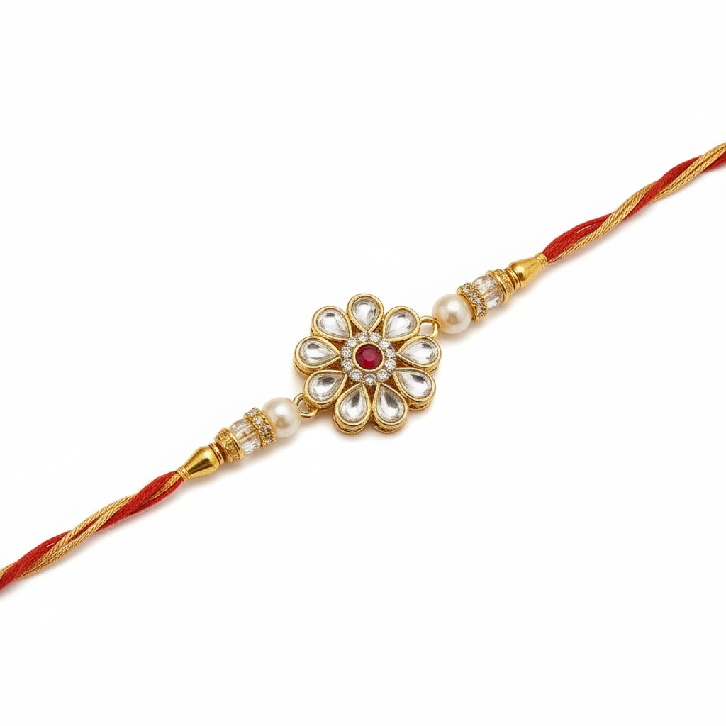 Kundan Bhaiya Rakhi for Men - Pack of 5