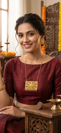 Bengali Style Gold Plated Pendant Set for Women