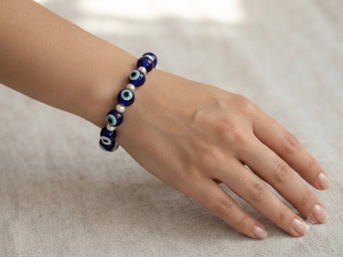 Evil Eye Beads Wristband and bracelet for Women